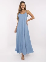 Niebieska letnia sukienka na ramiączkach