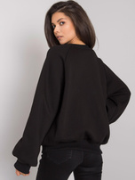 Schwarzer Kapuzenloser Hoodie Jordy.