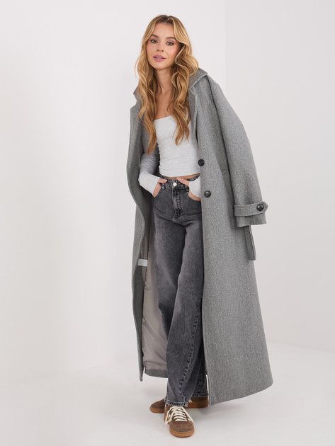 Jasnoszara damska bluzka basic z bawełny