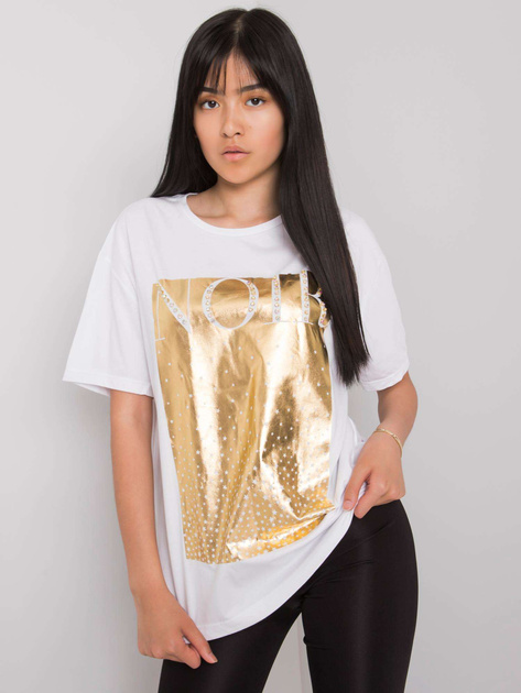 Biały t-shirt z nadrukiem Gabee