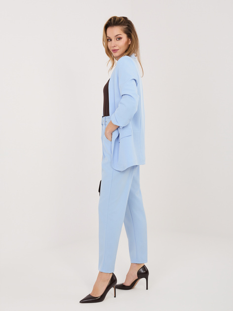 Jasnoniebieski dwuczęściowy garnitur z nogawką 7/8 RUE PARIS