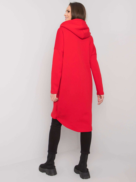 Czerwona długa bluza damska Tabby