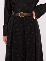 Hurtownia Czarna elegancka spódnica z aplikacjami