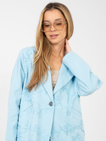 Jasnoniebieska jeansowa marynarka oversize RUE PARIS  