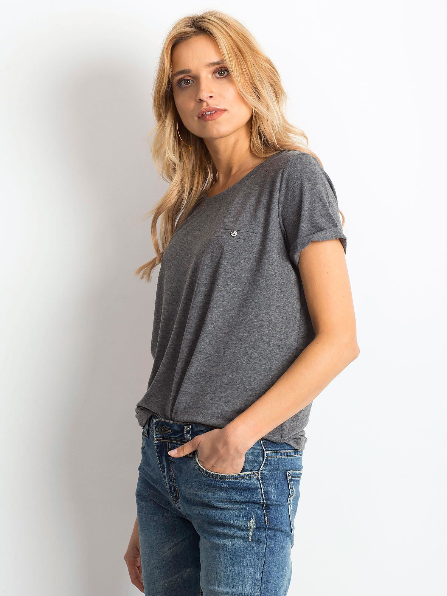 Dark grey melange t-shirt Transformative
