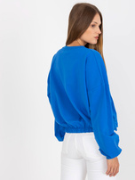 Hurt Ciemnoniebieska bluza bez kaptura bawełniana RUE PARIS 