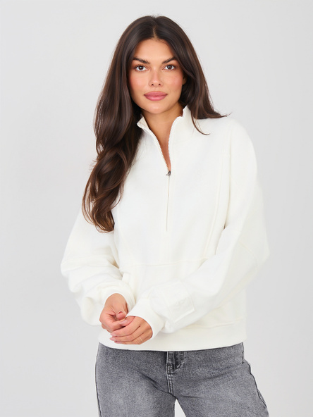 Ecru damska bluza bez kaptura NATURAL SIDE