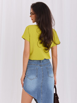 Limonkowy t-shirt Emory