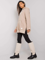 Beżowa bluza kangurka Arno RUE PARIS