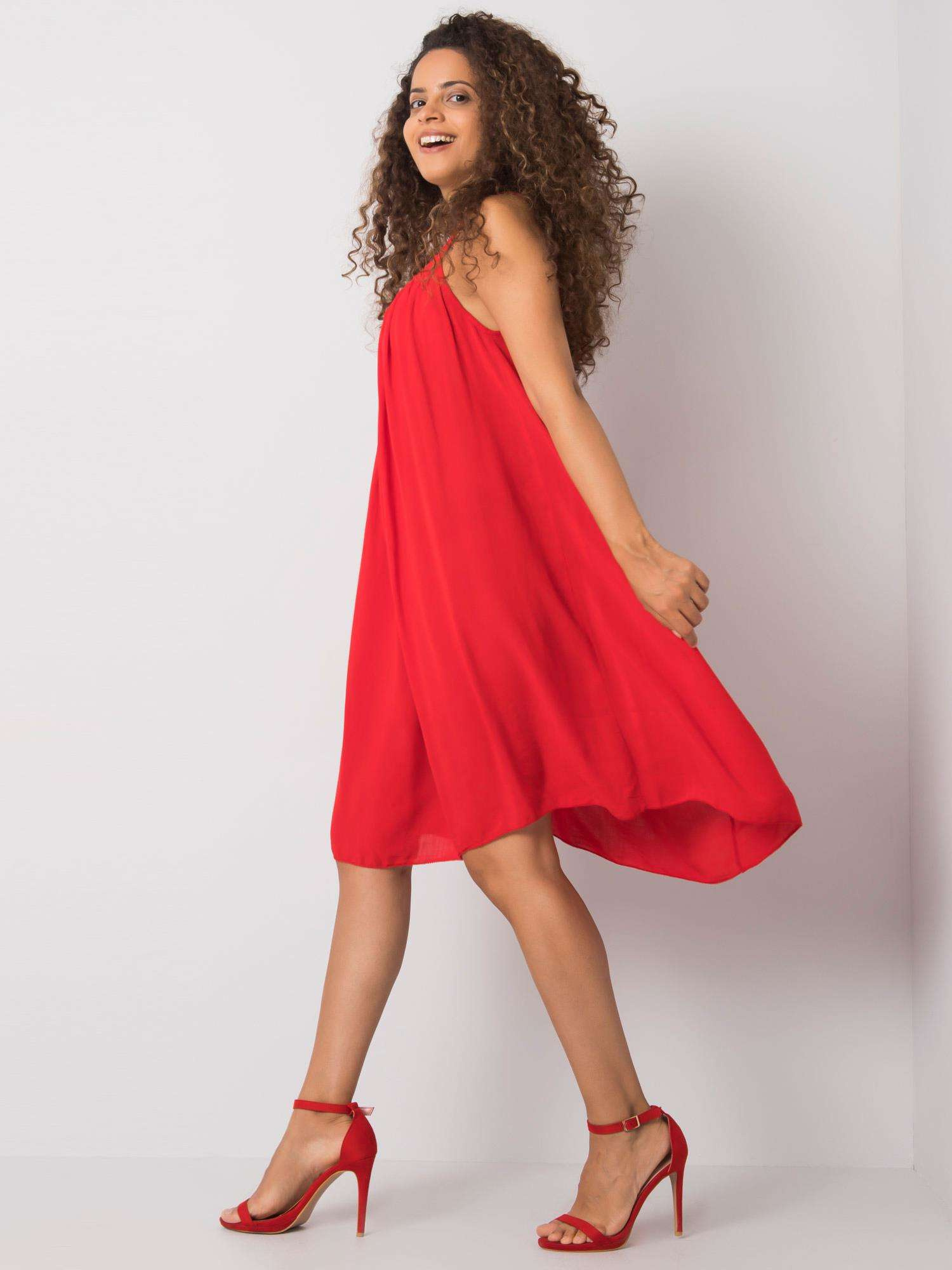 Red dress with straps Polinne OCH BELLA.