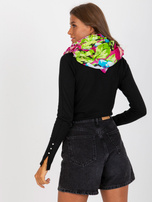 Hurtownia online Fuksjowa bawełniana chusta z printami 