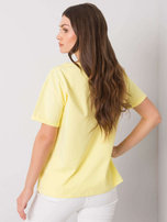 Żółty t-shirt z nadrukiem Aosta