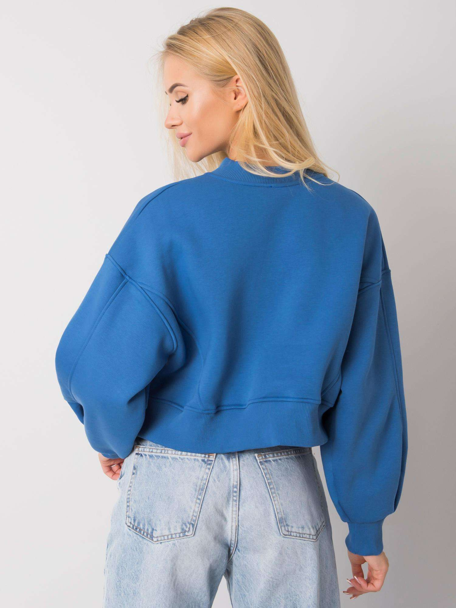 Ciemnoniebieska bluza bez kaptura Thilde 