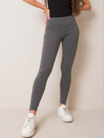 Ciemnoszaro-złote legginsy Rissa RUE PARIS