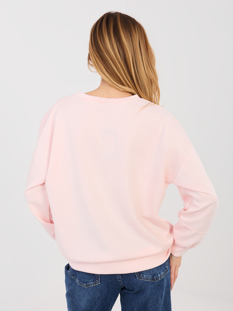 Pastelowa różowa bluza z miękkiego materiału RUE PARIS