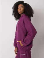 Fioletowa bluza z pikowaniem Hanna RUE PARIS 