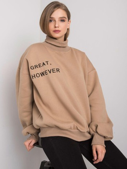 Dark beige oversized sweatshirt Kelly S/M