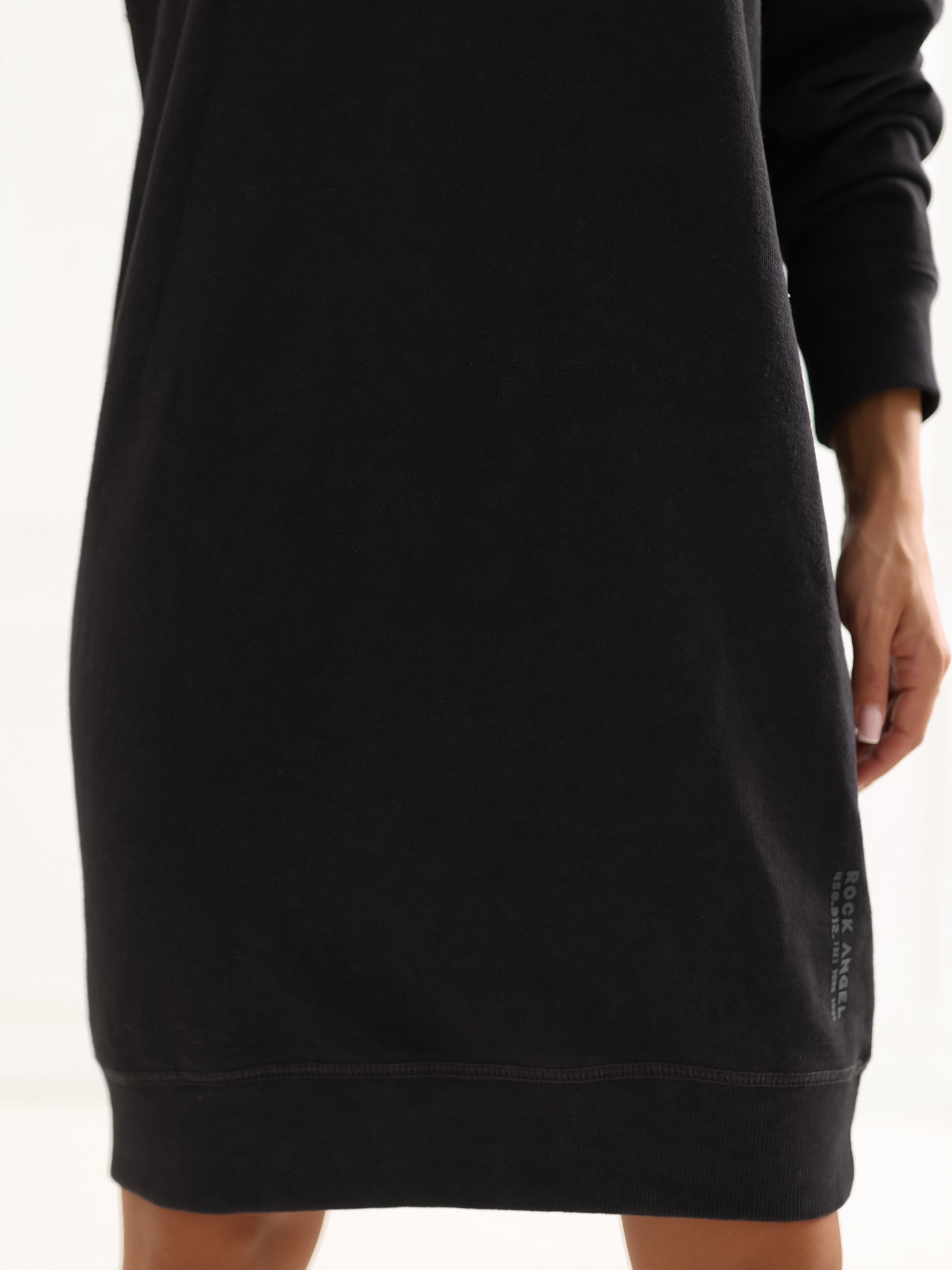 Grafitowa dresowa sukienka oversize