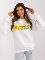 Hurt Ecru Sweatshirt ohne Kapuze mit Aufdruck.