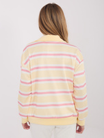 Jasnożółta damska bluza typu polo 