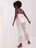 Hurt Jasnoróżowa trzyczęściowa piżama ze spodniami