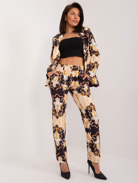 Hurt Czarny elegancki komplet z dwurzędową marynarką