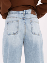 Jasnoniebieskie jeansy z szeroką nogawką SUBLEVEL