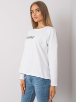 Biała bluzka z długim rękawem Rochester RUE PARIS