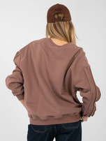 Brązowa damska bluza oversize NATURAL SIDE