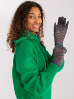 Hurt Ciemnoszare rękawiczki z funkcją dotykową 