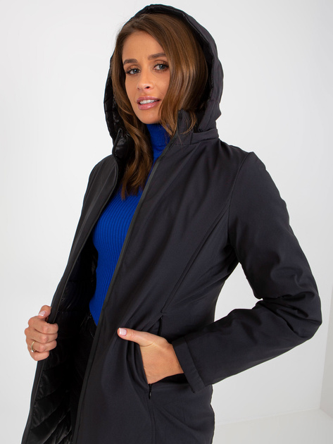 Hurt Czarna dwustronna kurtka przejściowa z pikowaniem