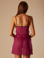 Fuksjowy nocny komplet Nuria