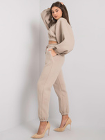Beżowy damski komplet dwuczęściowy Constanca RUE PARIS