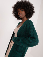 Hurt Ciemnozielony dzianinowy kardigan bez zapięcia MAYFLIES 