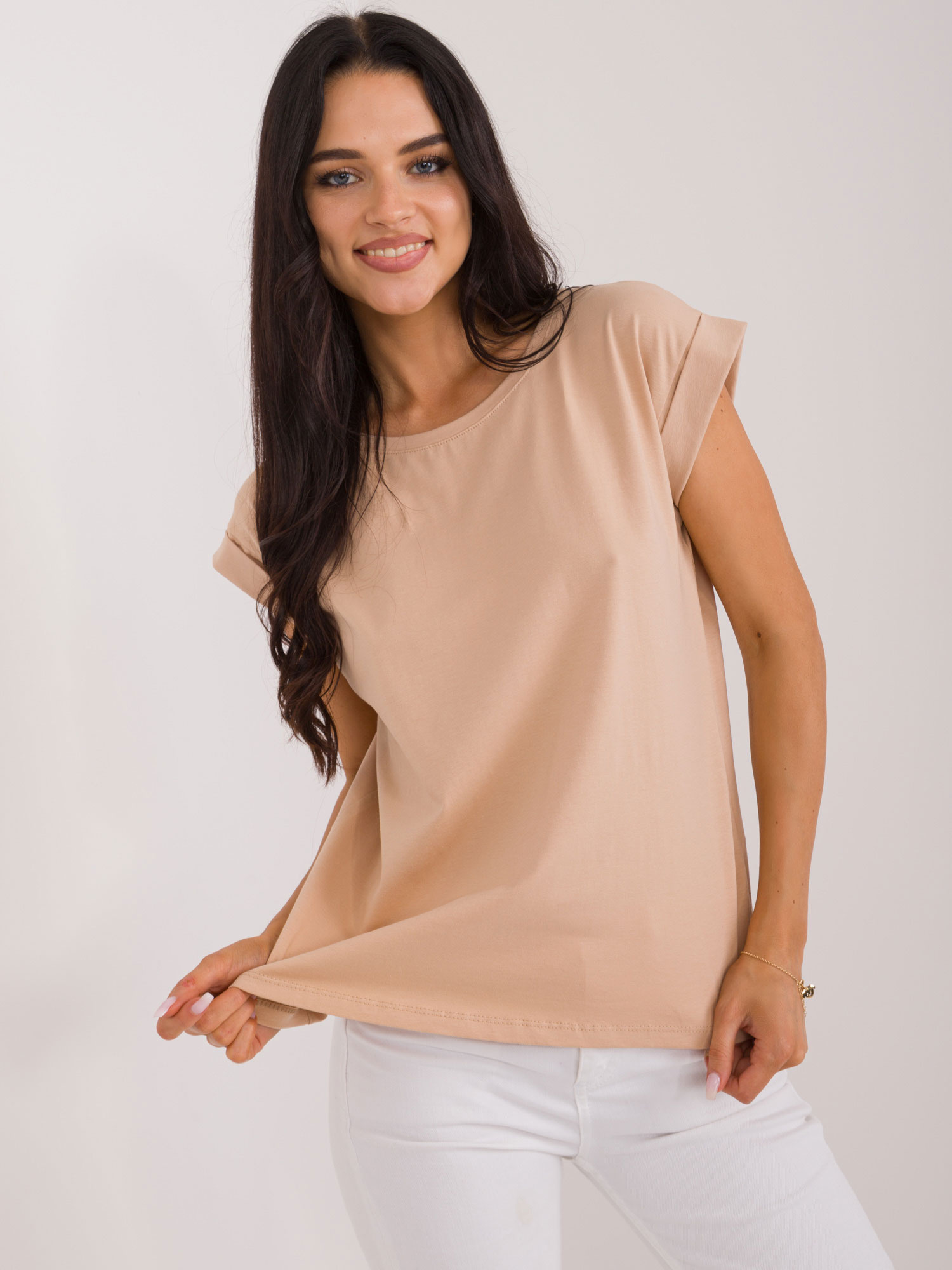 T-shirt camelowy