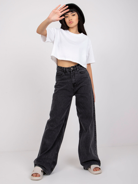 Biały krótki t-shirt Viola