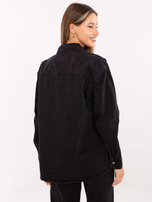 Schwarze Jeansjacke mit Taschen SUBLEVEL.