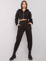 Czarny komplet dwuczęściowy Maxence