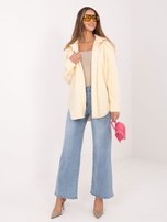 Maślana żółta koszulowa kurtka z kieszeniami RUE PARIS