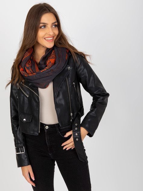 Hurtownia Grafitowa chusta komin z nadrukiem