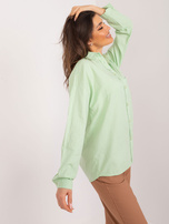 Hurtownia Pistacjowa koszula oversize z bawełny