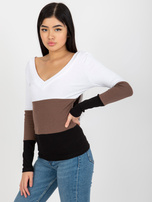 Hurt Biało-czarna codzienna bluzka basic w prążek RUE PARIS