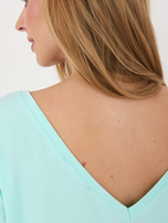 Miętowy t-shirt Fire