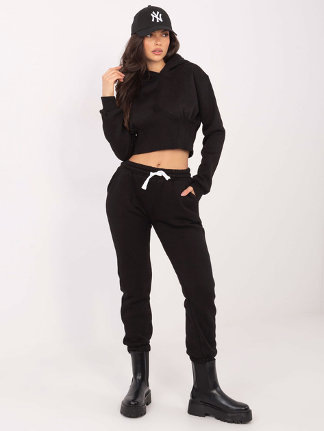 Czarny komplet dresowy ze spodniami Ambretta