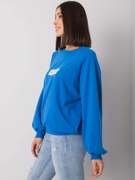 Ciemnoniebieska bluza plus size bez kaptura Hariette