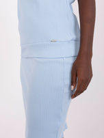 Hurt Jasnoniebieska spódnica basic z wysokim stanem