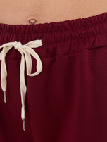 Bordowy komplet ze spodniami joggerami 