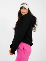 Czarna rozpinana bluza z kapturem NATURAL SIDE