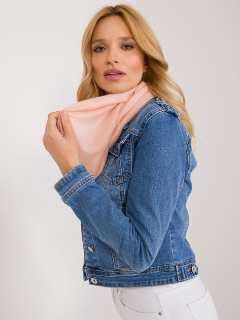 Hurt Jasnobrzoskwiniowy damski komin z wiskozy