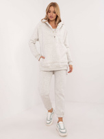 Hurt Jasnoszary melanżowy komplet basic z ocieplaniem